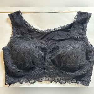 Black lace bralette